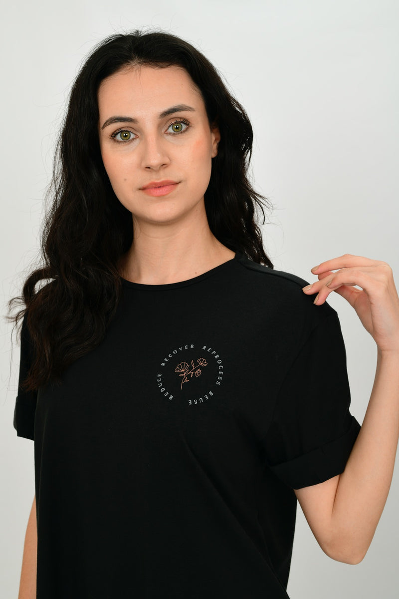 100% Organic Cotton Oversize Basic T-shirt LARA-7