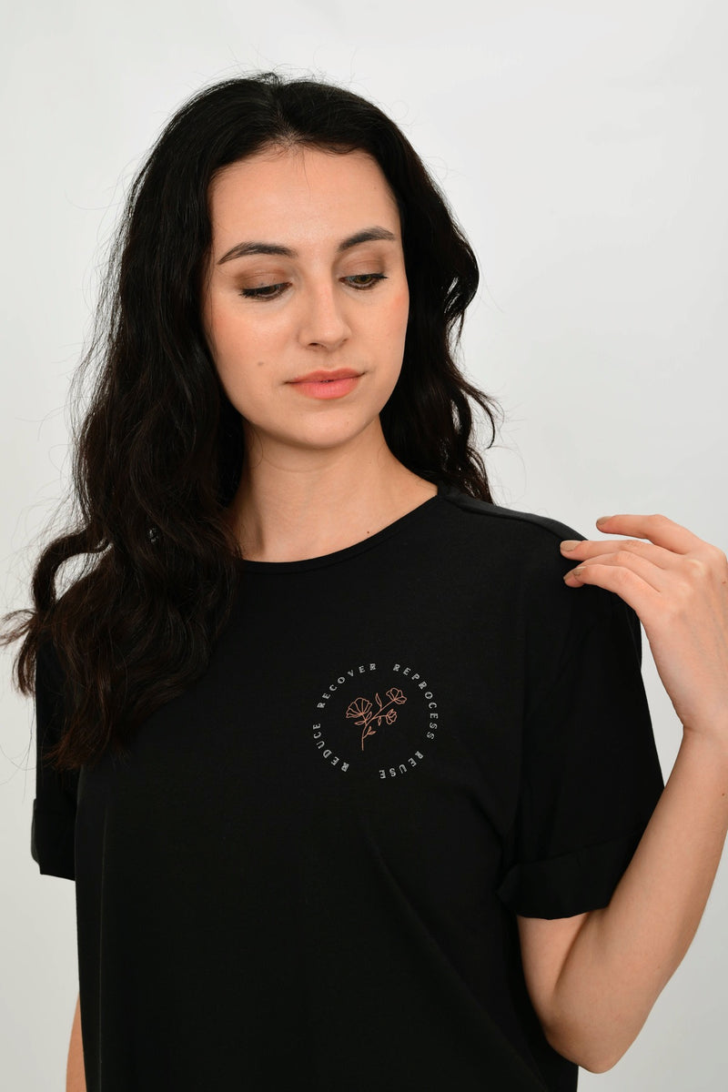100% Organic Cotton Oversize Basic T-shirt LARA-7
