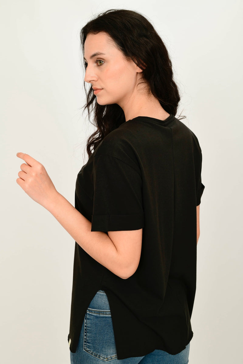 100% Organic Cotton Oversize Basic T-shirt LARA-7