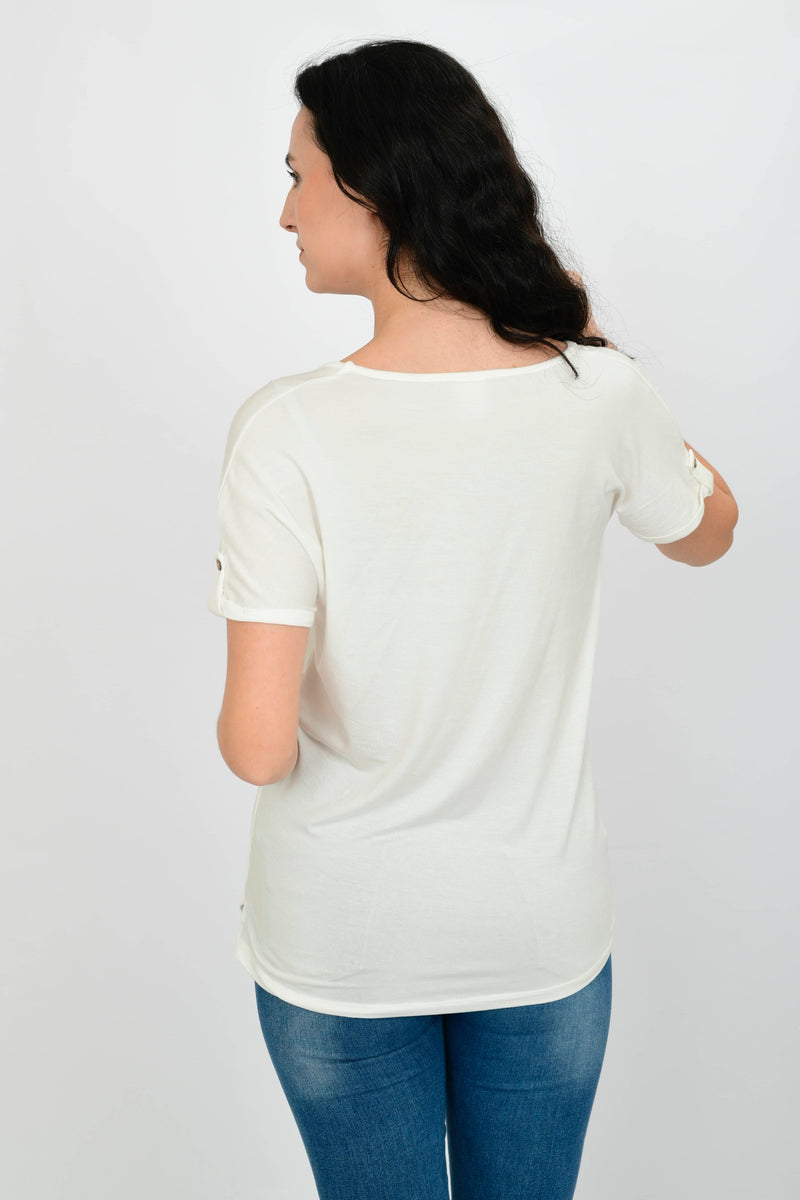 Modal V-neck T-Shirt LET-19