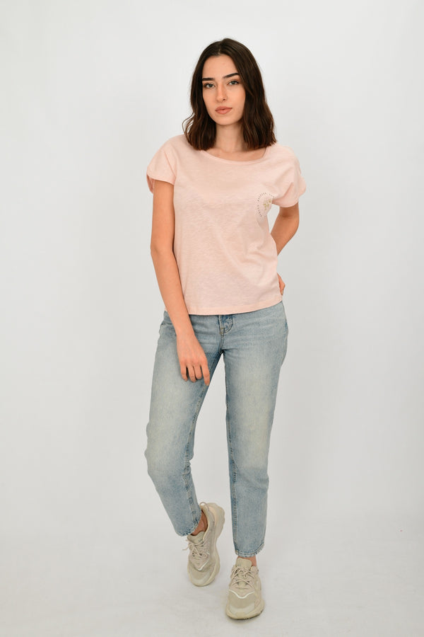 100% Organic Cotton Basic T-shirt LARA-12