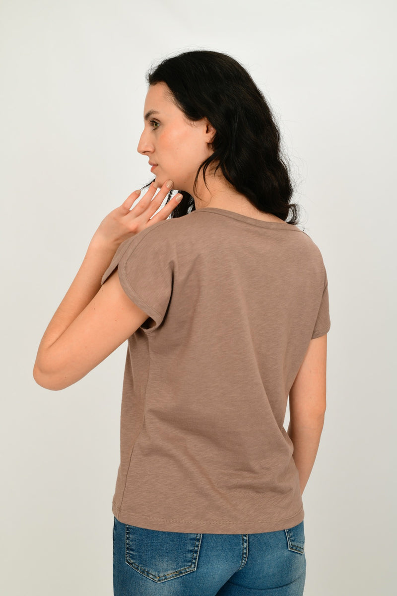 100% Organic Cotton Basic T-shirt LARA-12