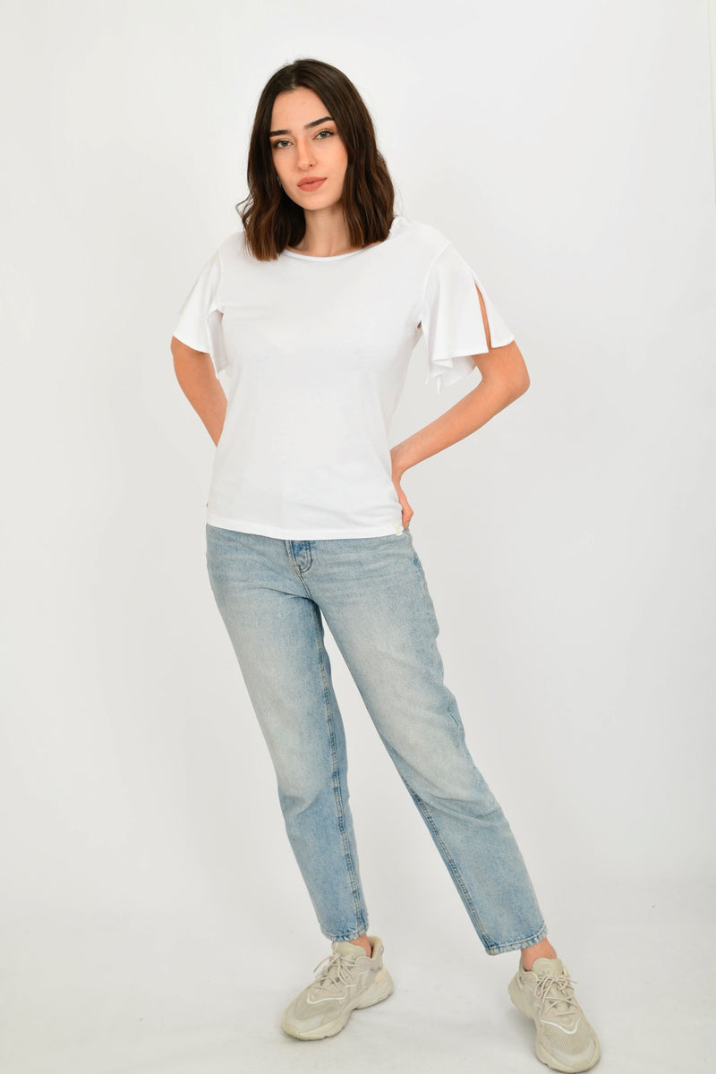 Organic Cotton Low-cut T-shirt LET-91
