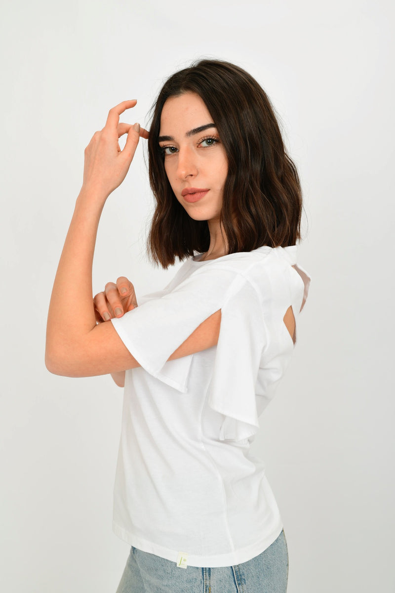 Organic Cotton Low-cut T-shirt LET-91