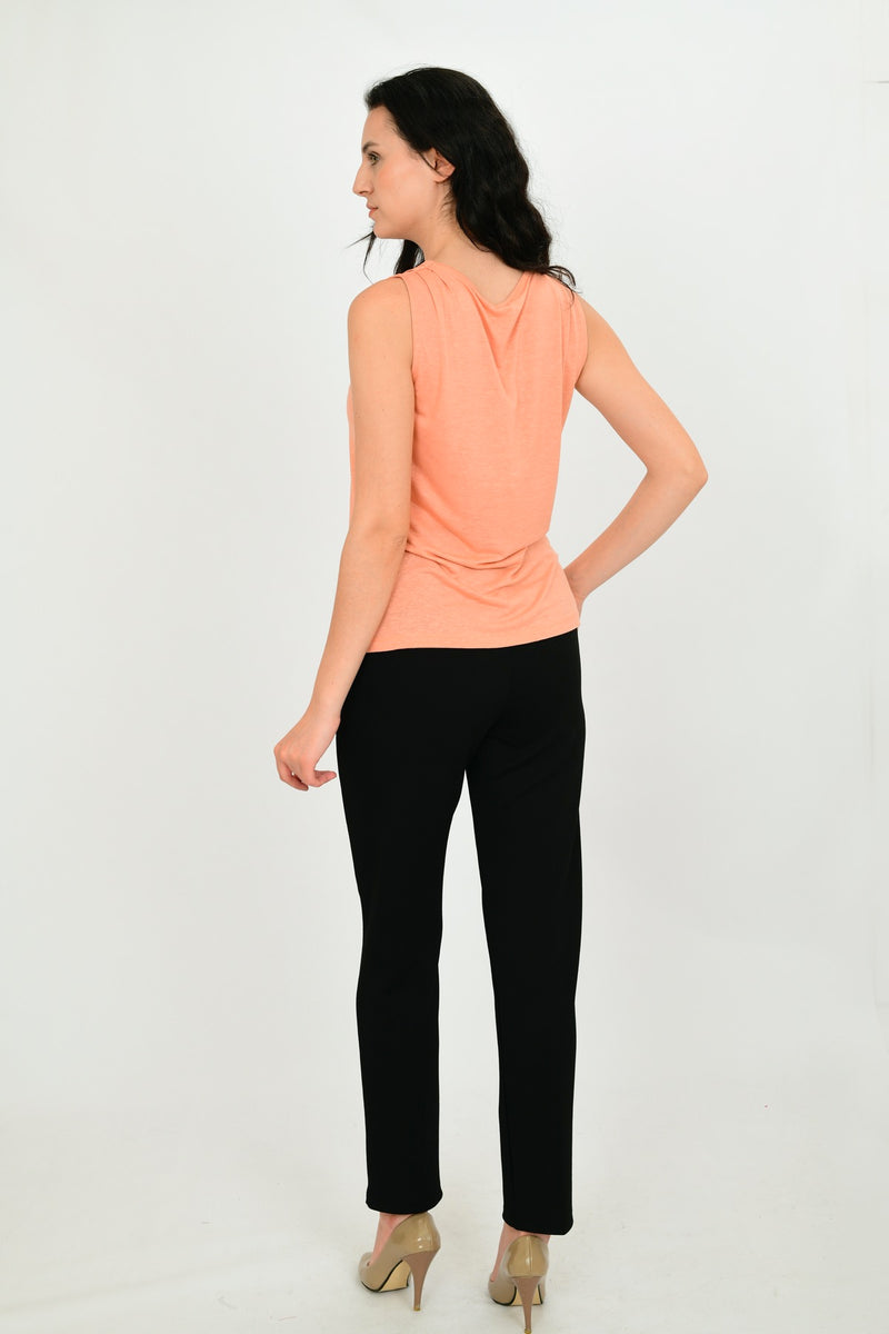 Linen Sleeveless Basic Blouse LARA-10