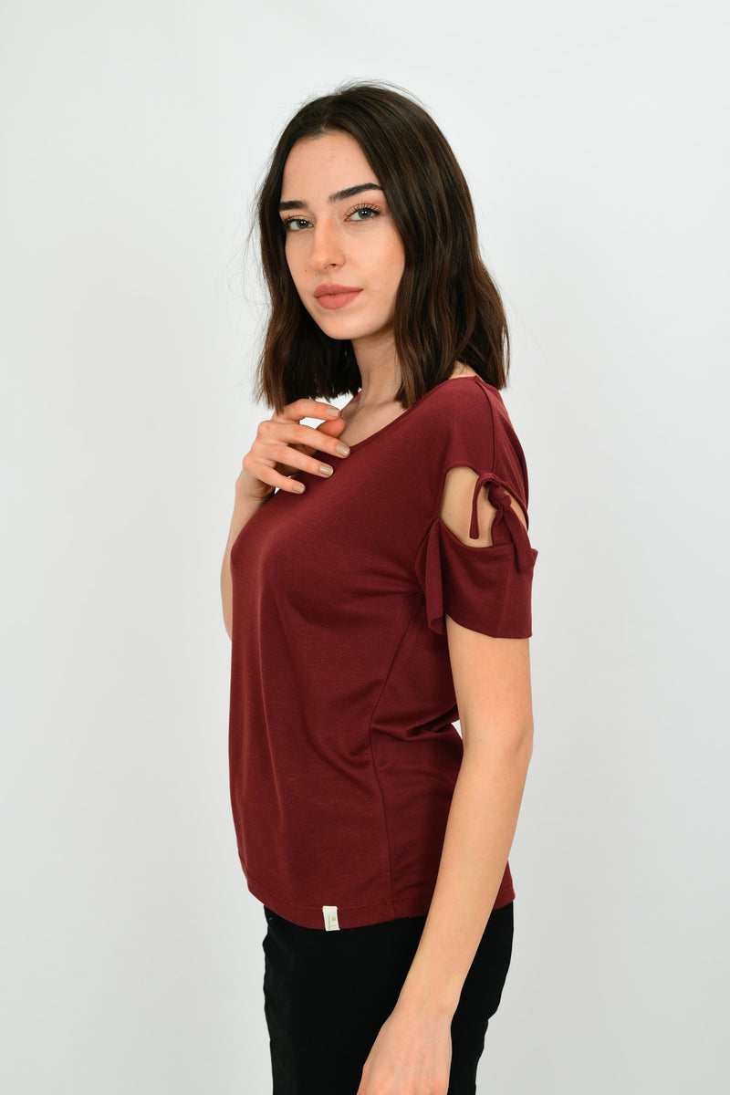 Modal Short-Sleeve Blouse LARA-11