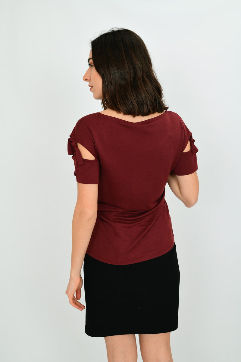 Modal Short-Sleeve Blouse LARA-11