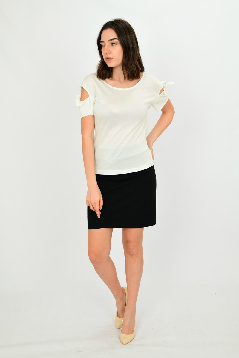 Modal Short-Sleeve Blouse LARA-11