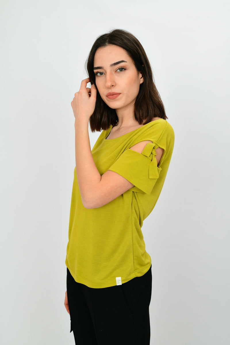 Modal Short-Sleeve Blouse LARA-11