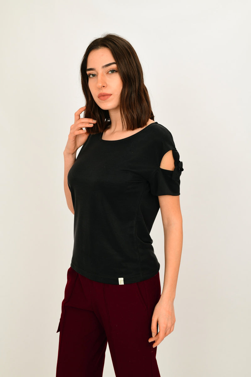 Modal Short-Sleeve Blouse LARA-11