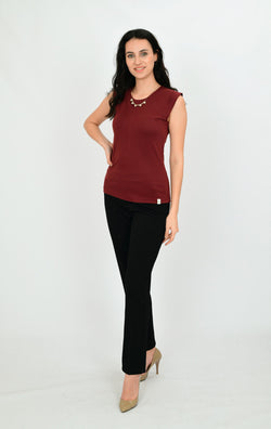 Modal Sleeveless Formal Blouse LEON-30-V2