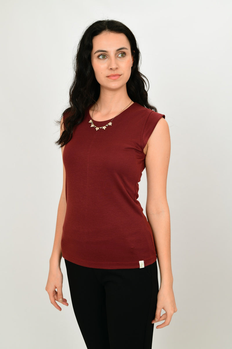 Modal Sleeveless Formal Blouse LEON-30-V2