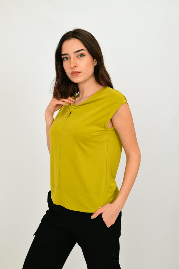 Modal Sleeveless Formal Blouse LEON-30