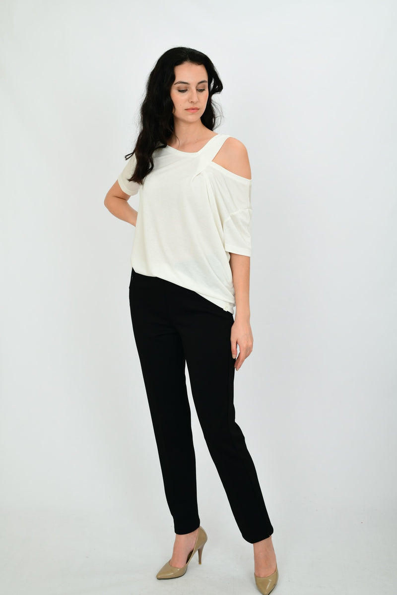 Modal Short-Sleeve Formal Blouse LEON-1