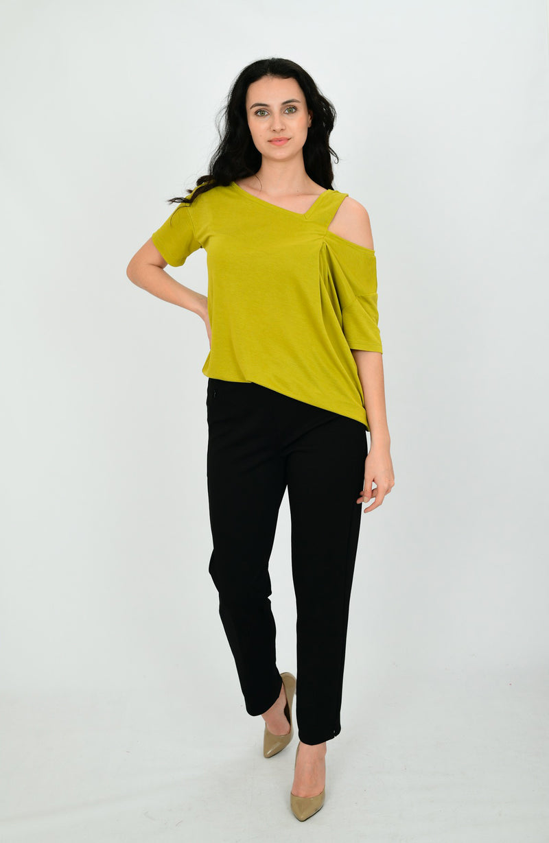 Modal Short-Sleeve Formal Blouse LEON-1