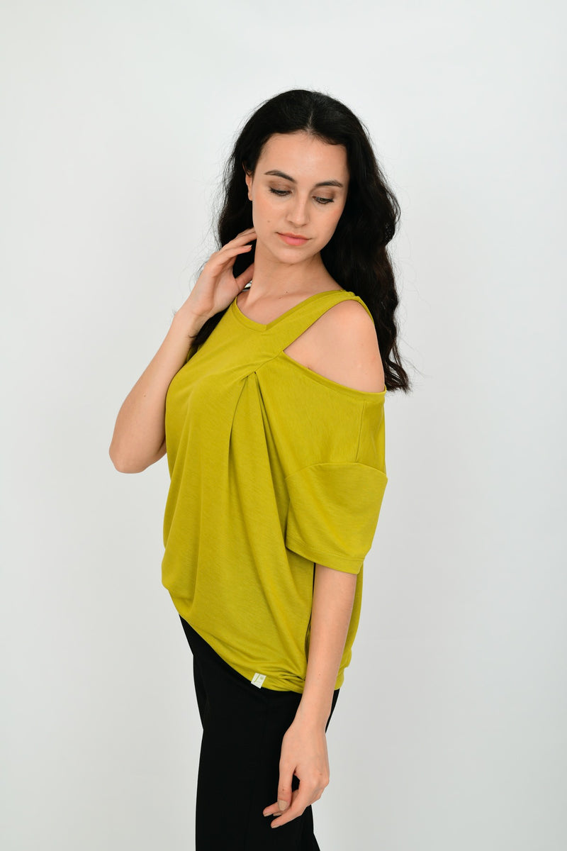 Modal Short-Sleeve Formal Blouse LEON-1