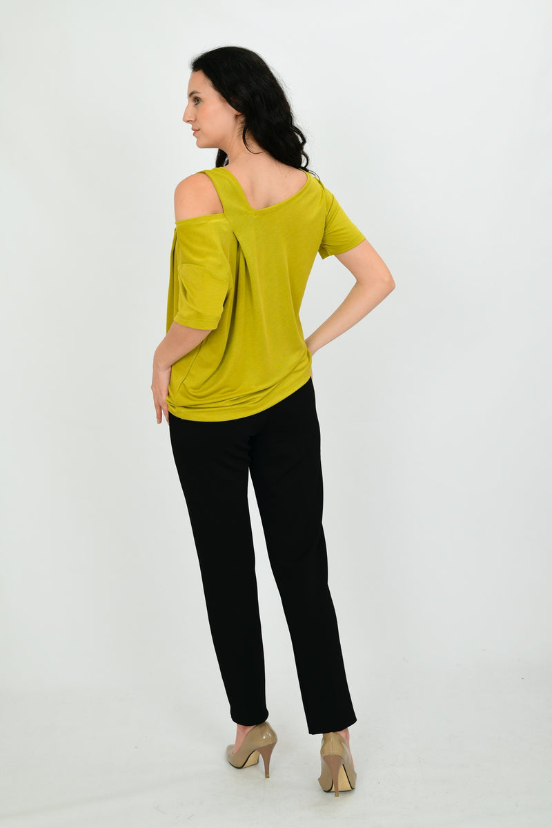 Modal Short-Sleeve Formal Blouse LEON-1