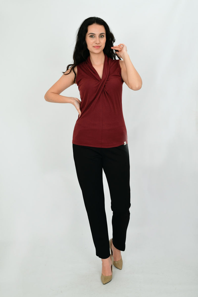 Modal Sleeveless Formal Blouse LARA-13