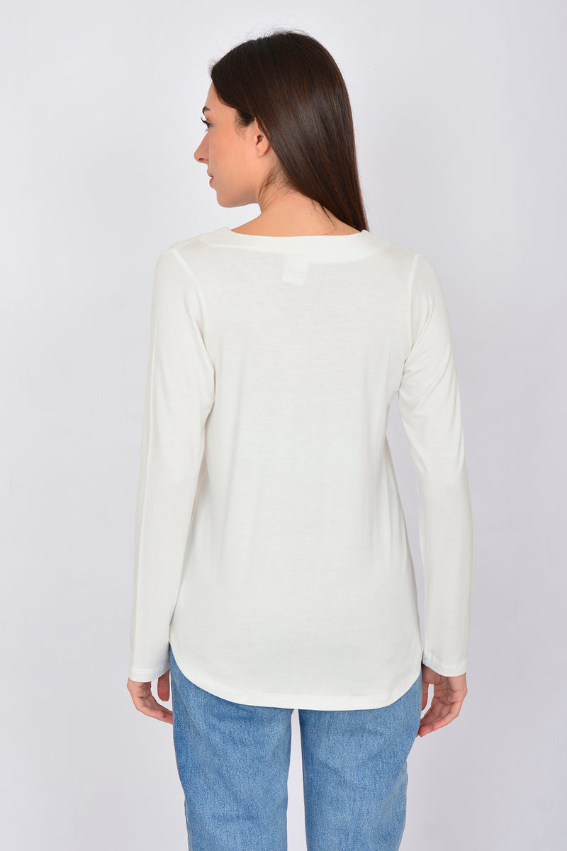 Long Sleeve Basic Blouse LINDA-62