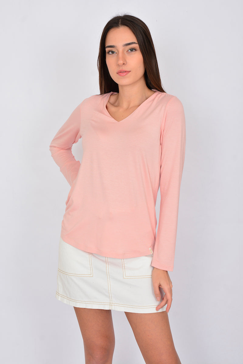Long Sleeve Basic Blouse LINDA-62