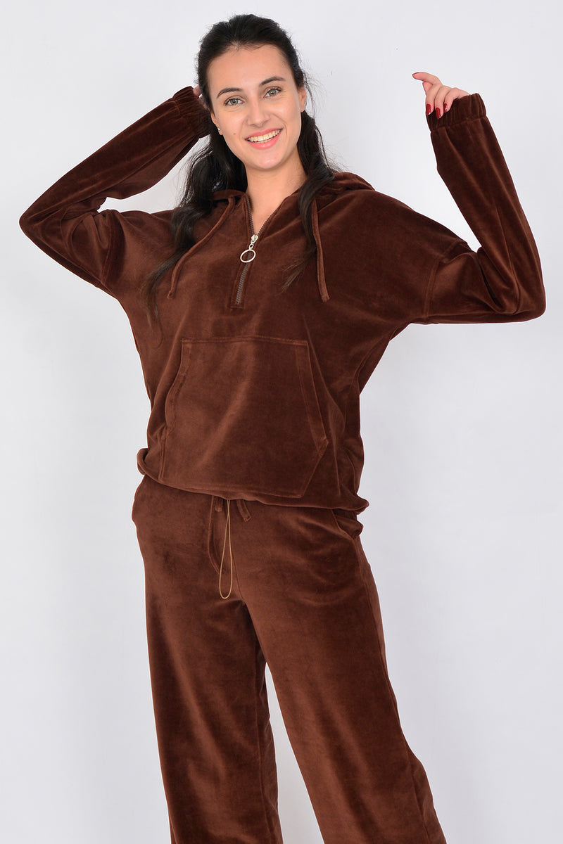 Organic Cotton Velvet Sweatshirt & Sweatpants LINDA-9