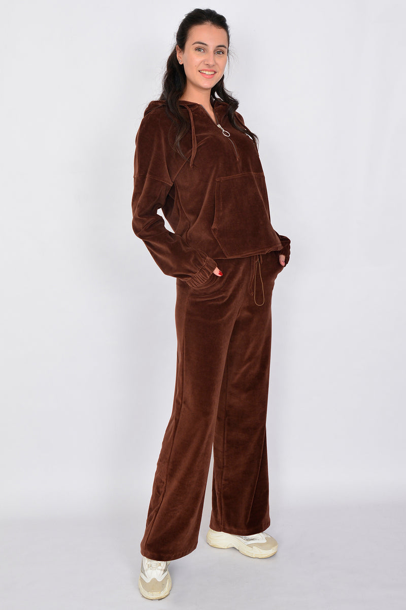 Organic Cotton Velvet Sweatshirt & Sweatpants LINDA-9