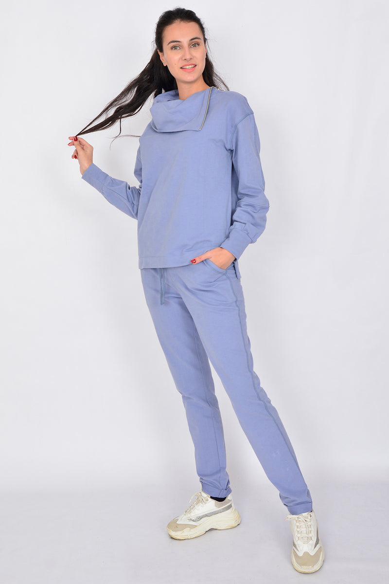 Cotton Zippered Blouse LINDA-46
