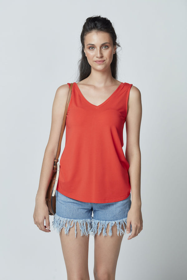 Bamboo V-Neck Top LET-51