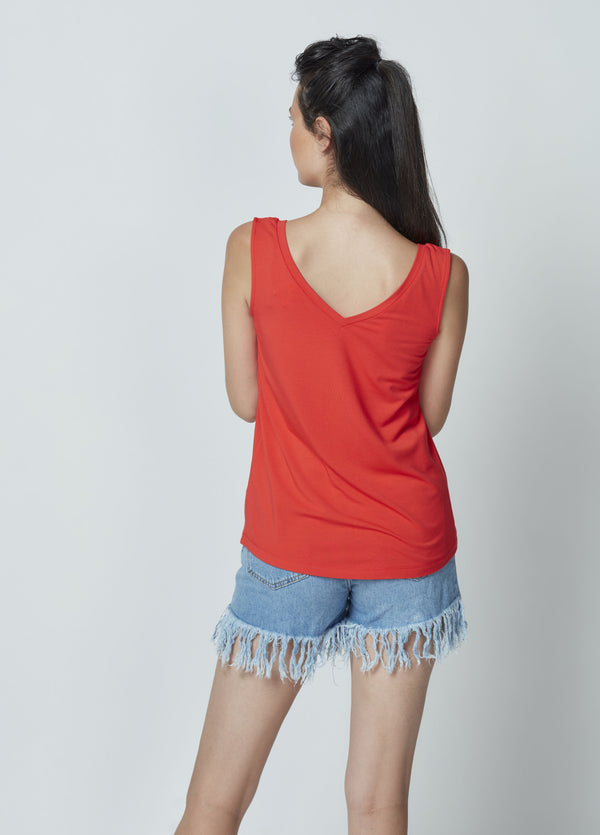 Bamboo V-Neck Top LET-51