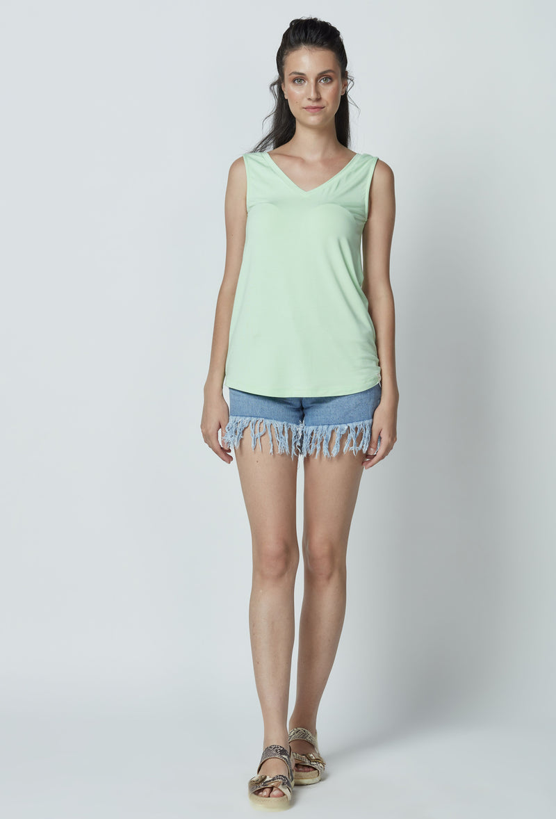 Bamboo V-Neck Top LET-51