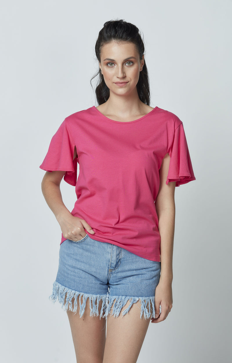 Organic Cotton Low-cut T-shirt LET-91