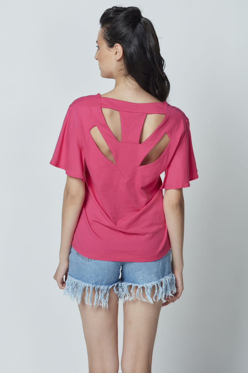 Organic Cotton Low-cut T-shirt LET-91