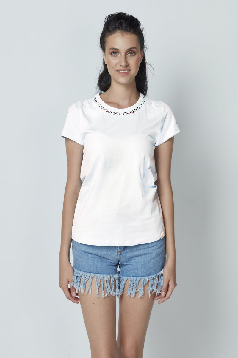 Organic Cotton Scoop Neck Blouse LET-100