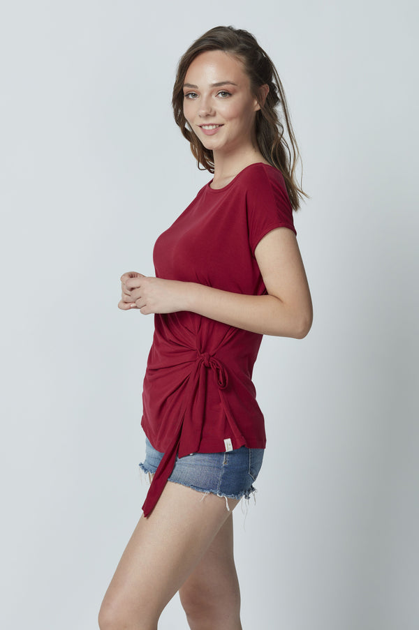 Micromodal Tie-on Side Blouse LET-39