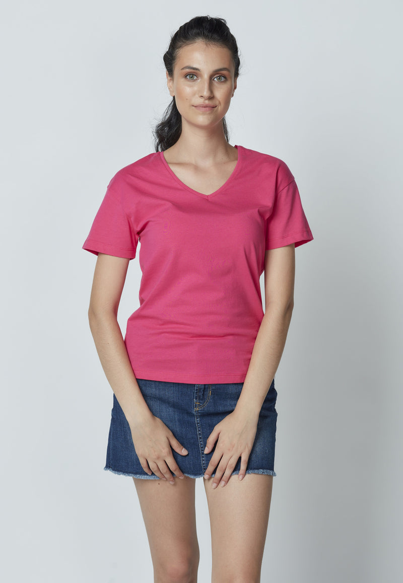 Organic Cotton V-Neck T-shirt LET-31