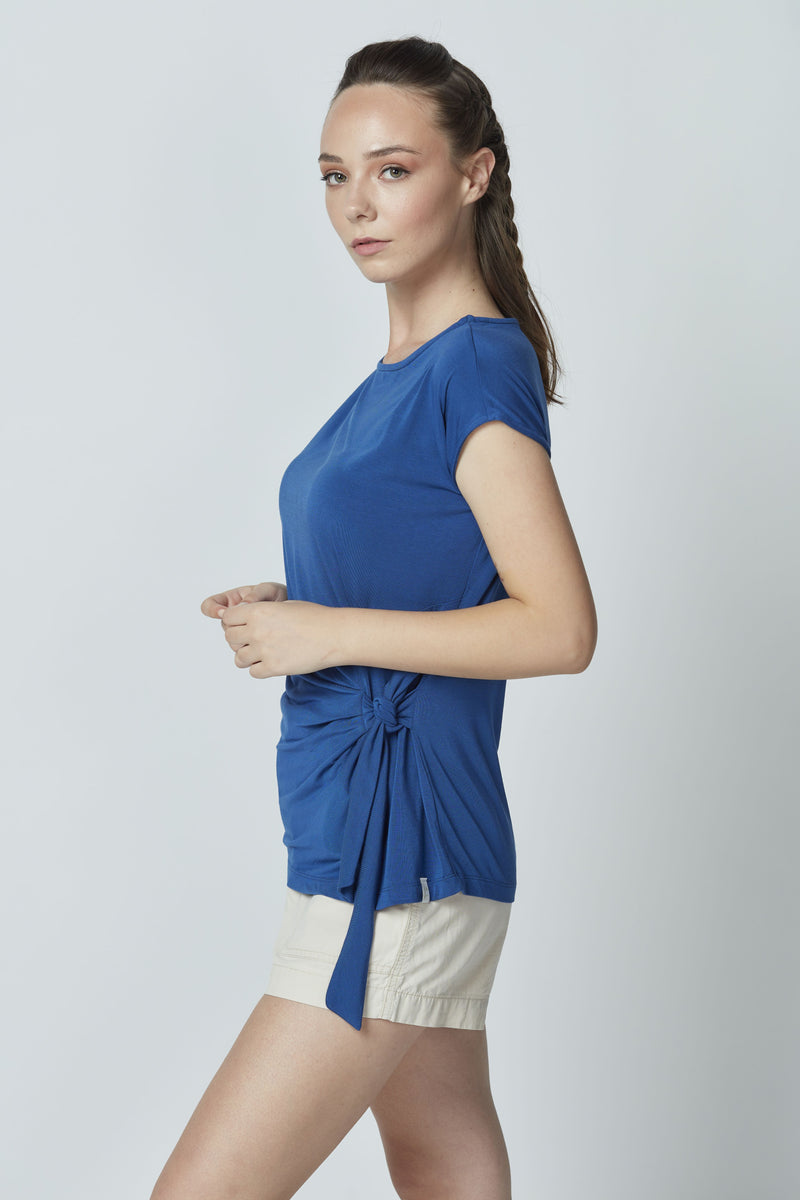 Micromodal Tie-on Side Blouse LET-39