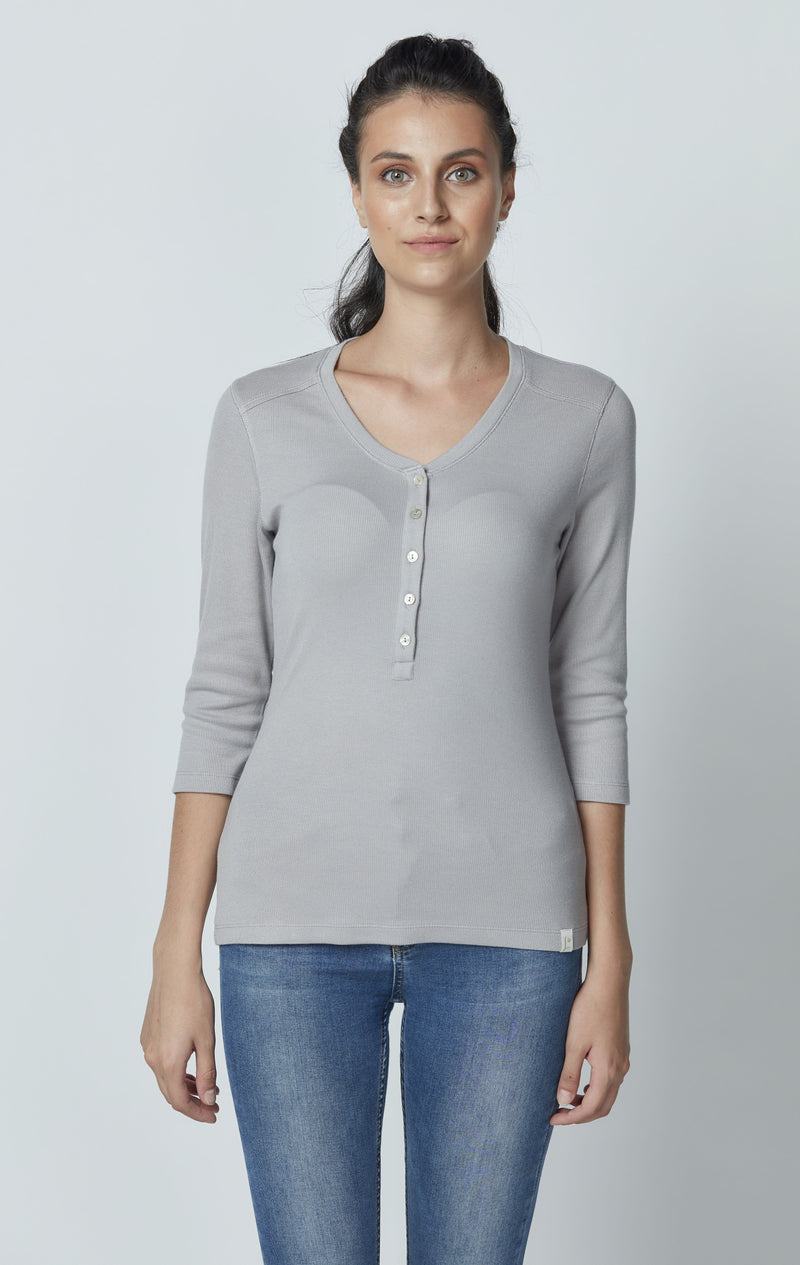 Micromodal Long Sleeve with Shell Buttons LET-48