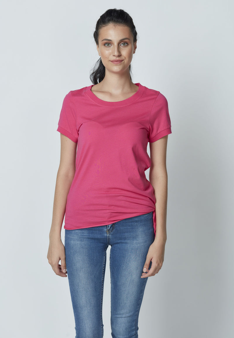 Organic Cotton Tie-on Side T-Shirt LET-81