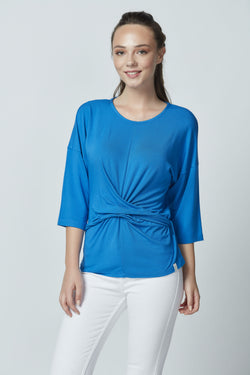 Bamboo Tie-on Waist Blouse LET-44