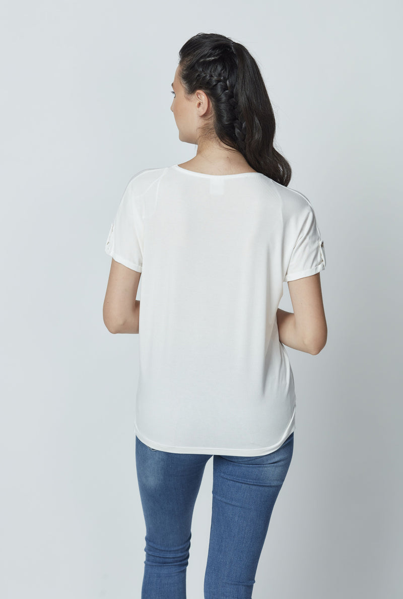 Supima Cotton V-Neck T-shirt LET-43