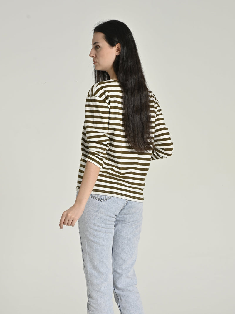Cotton Three Quarter Sleeve Basic T-shirt SIA-10