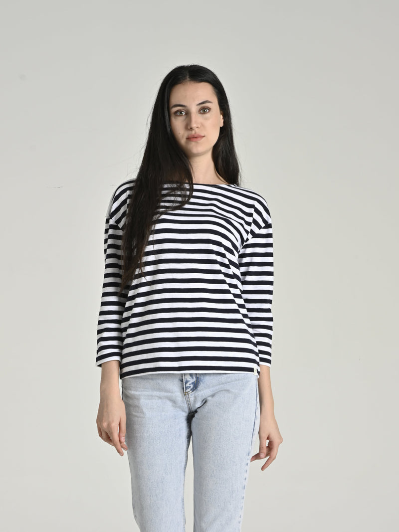 Cotton Three Quarter Sleeve Basic T-shirt SIA-10