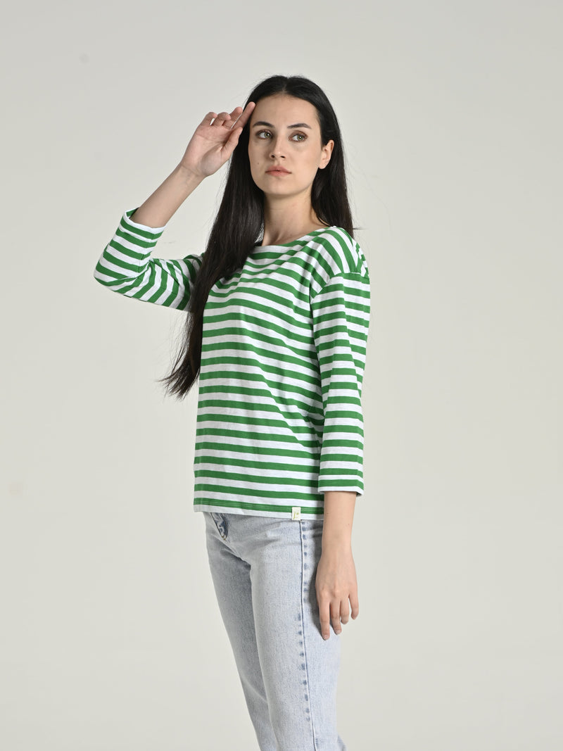 Cotton Three Quarter Sleeve Basic T-shirt SIA-10