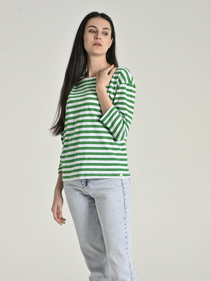 Cotton Three Quarter Sleeve Basic T-shirt SIA-10