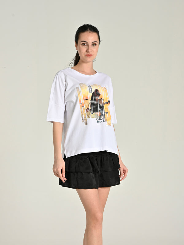 %100 Cotton Basic T-shirt SIA-16