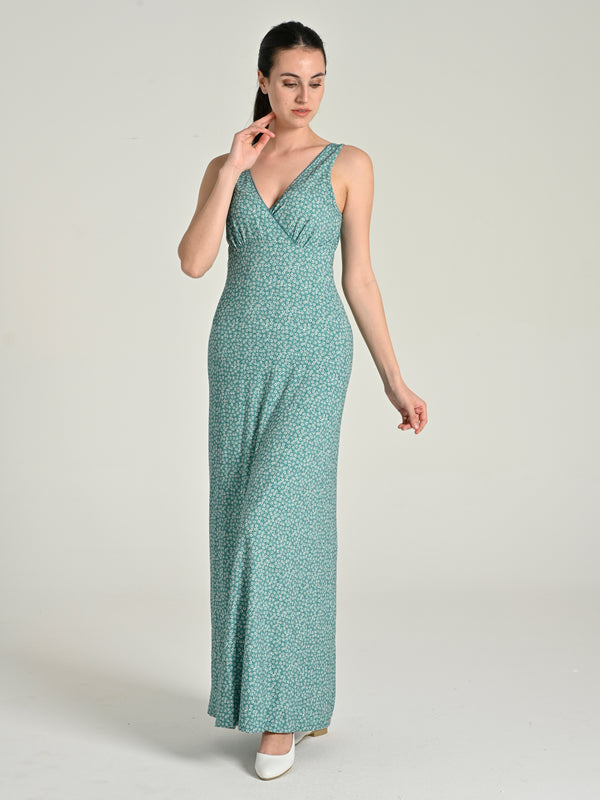 Viscose Floral Long Dress SIA-18