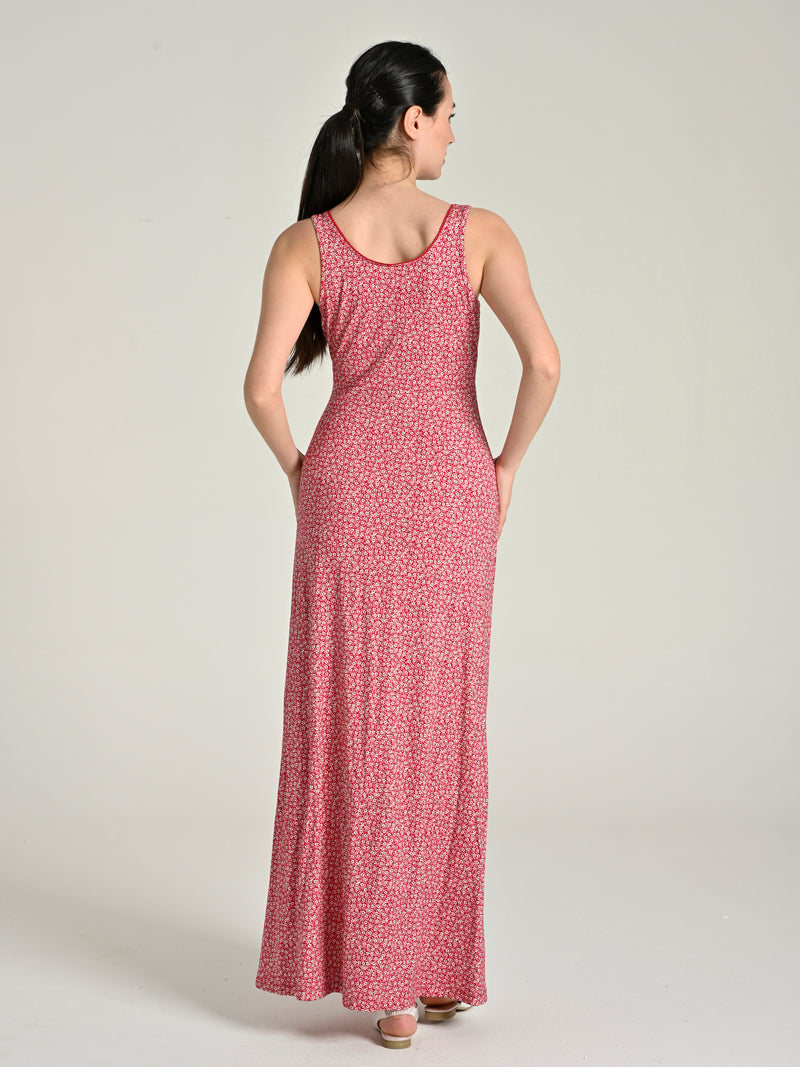 Viscose Floral Long Dress SIA-18