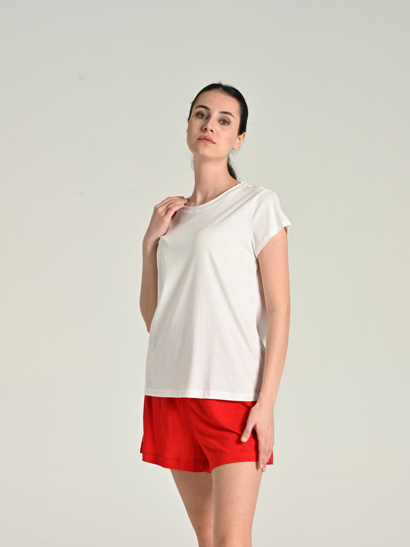 Cotton Modal Basic Short Sleeve T-shirt SIA-6