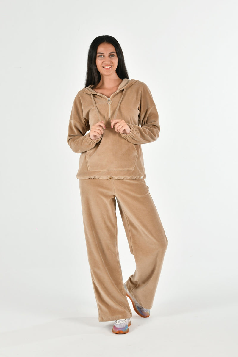 Organic Cotton Velvet Sweatshirt & Sweatpants LINDA-9