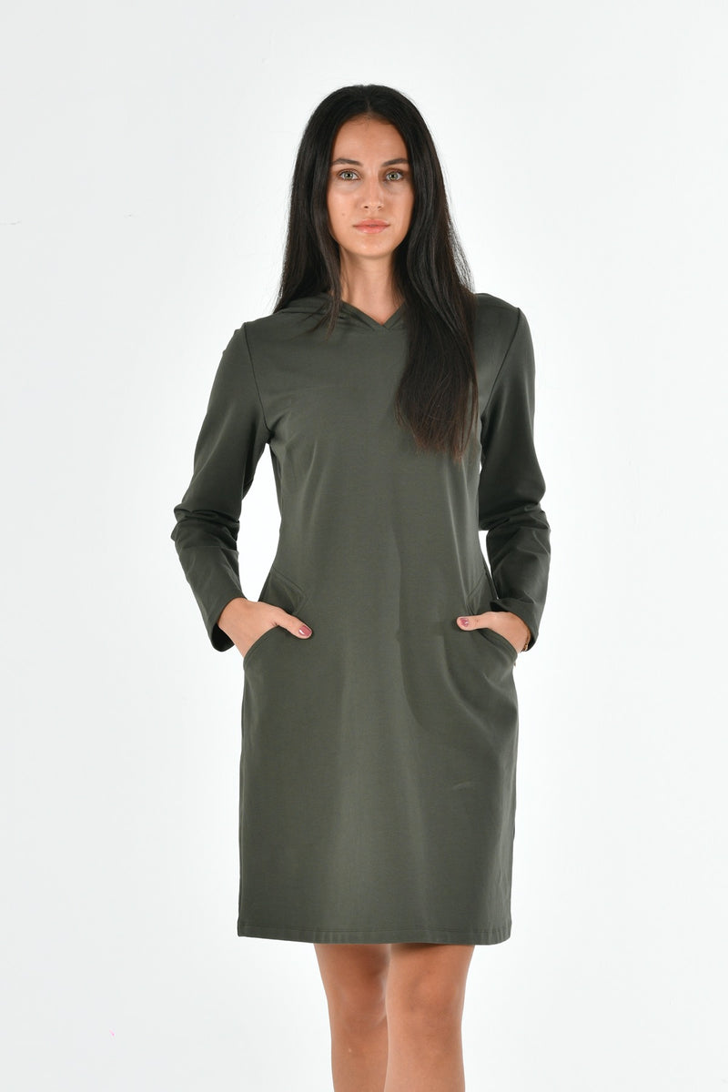100 cotton deals sweatshirt dress
